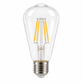 E27 LED filamentinė lemputė ST64, 8 W, 3000K, krisušės formos