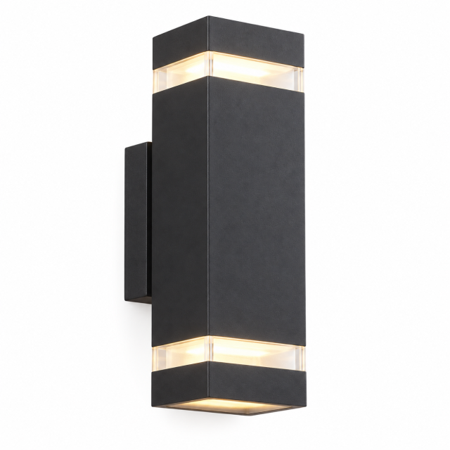 Lauko sieninis šviestuvas, antracito spalvos, GU10, 2 × 35 W, IP54