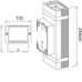Lauko sieninis šviestuvas, antracito spalvos, GU10, 2 × 35 W, IP54