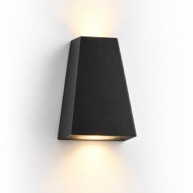 Lauko sieninis šviestuvas Bona Elektrica WALL-019, juodas, 2 × GU10, IP54