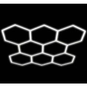 LED korys (hexagon), 8HEX, 280W, šalta balta šviesa komplektas