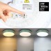 LED lubinis šviestuvas „Optonica 12809“, 24 W, CCT, baltas / pilkai žalsvas