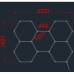 LED šviestuvas „Korys“ (hexagon), 5HEX, baltas, 192 W, CCT