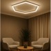 LED šviestuvas „Korys“ (hexagon) , baltas, 42 W, CCT