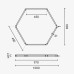 LED šviestuvas „Korys“ (hexagon) , baltas, 42 W, CCT