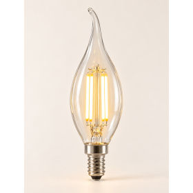 Liepsnos formos LED lemputė E14, 4 W, 2700K