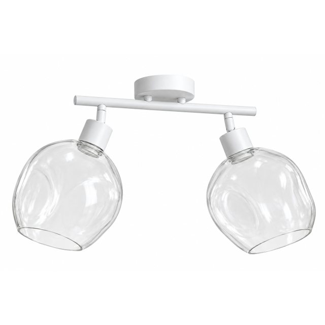 Lubinis šviestuvas Tinko 68289WT/C2B, baltas, 2 × E14